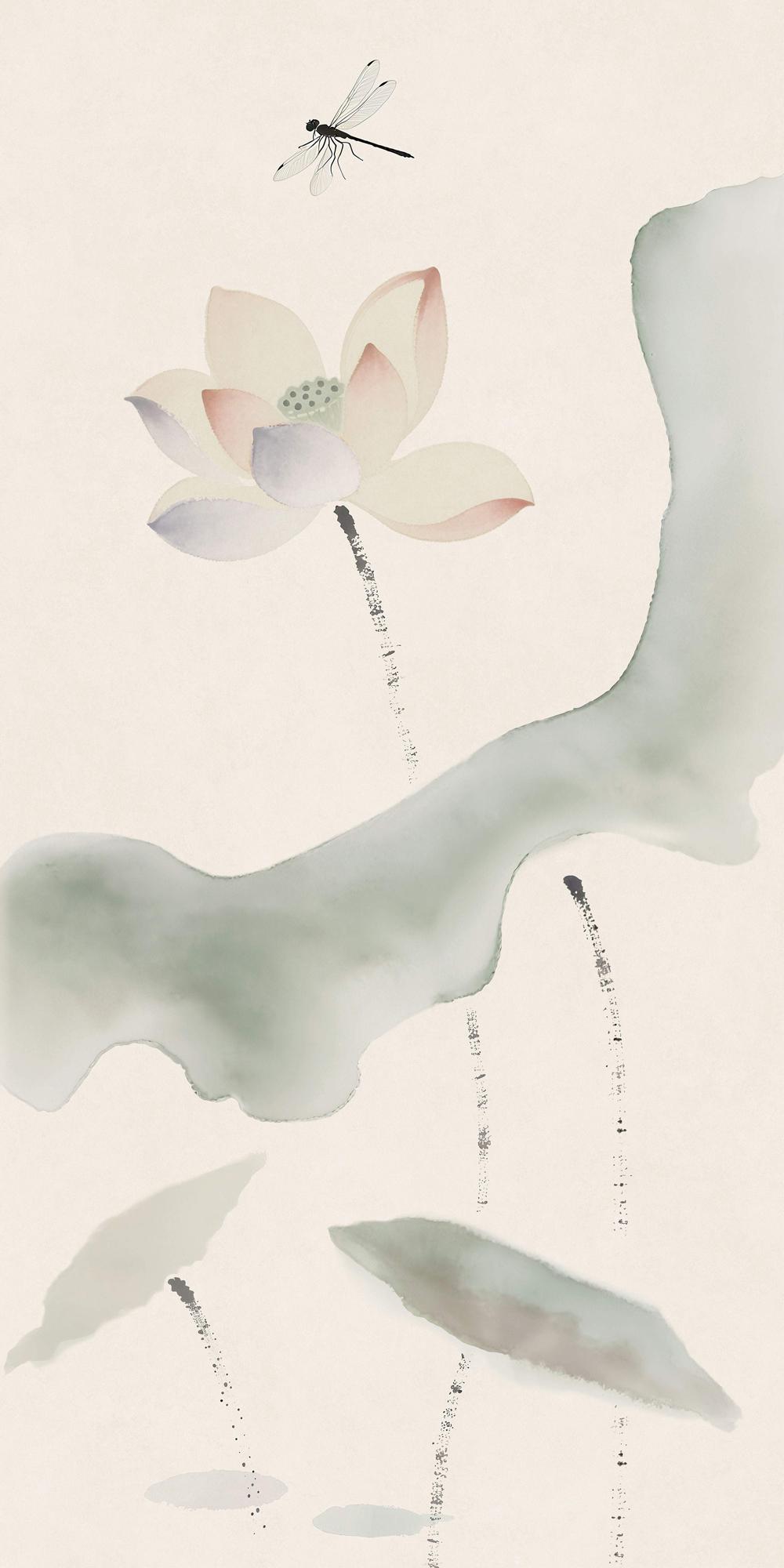 TVC26G1968  寫意荷花